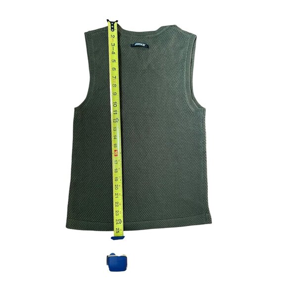 Jocko Sleeveless V-Neck Men's Sweater Vest Medium Olive Green - Picture 4 of 6